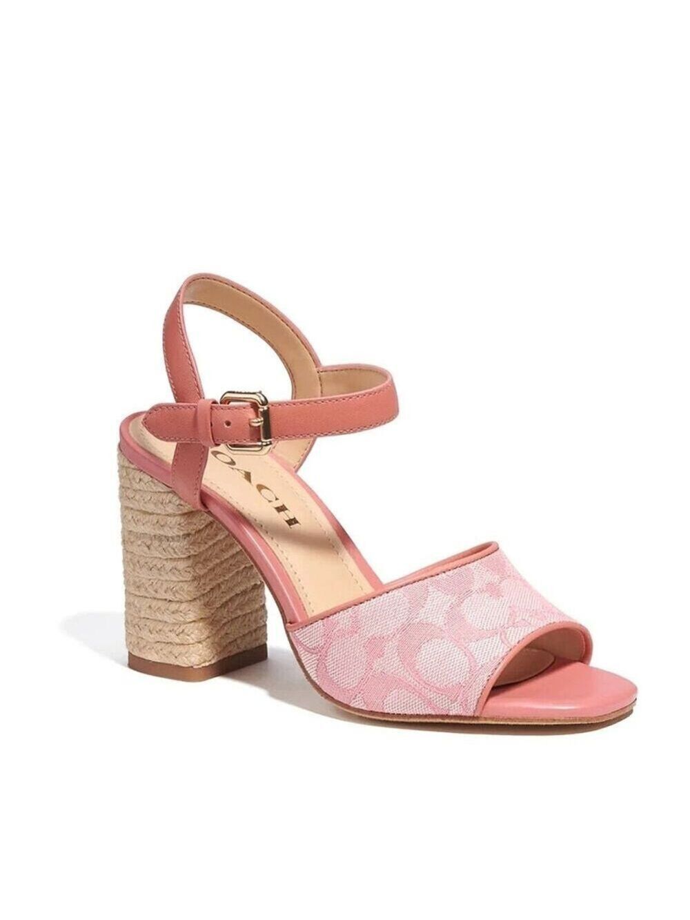 COACH MADDY STRAP SANDALS PINK SIZE 10 11
